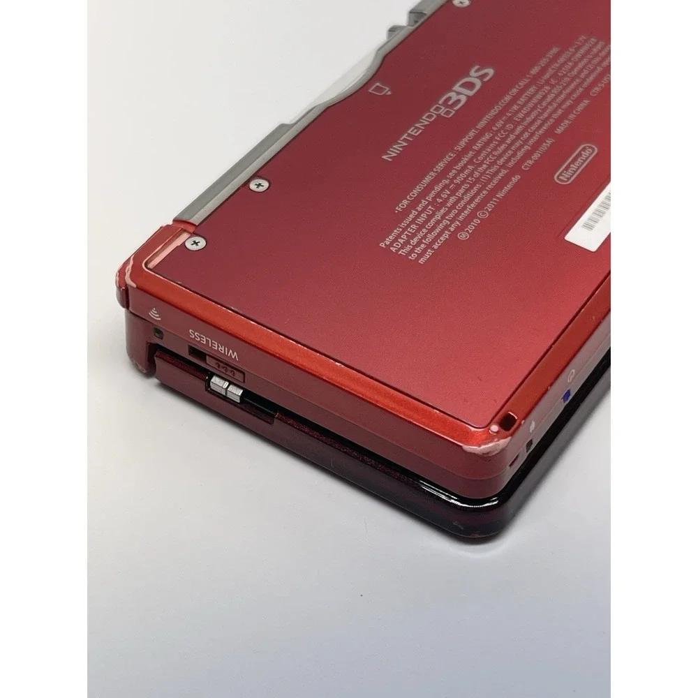 Nintendo 3DS Red Handheld Console Tested Working Excellent Condition